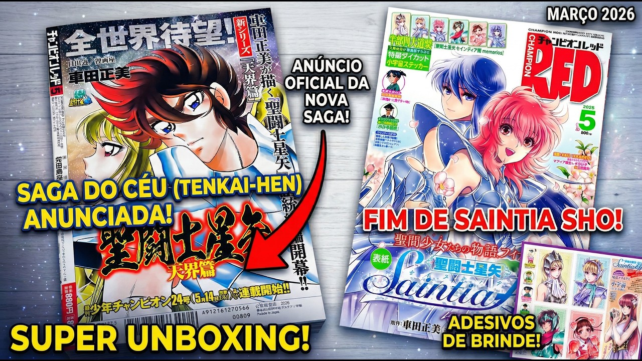 SUPER UNBOXING: fim de Saintia Shô Memories + novo anúncio da Saga