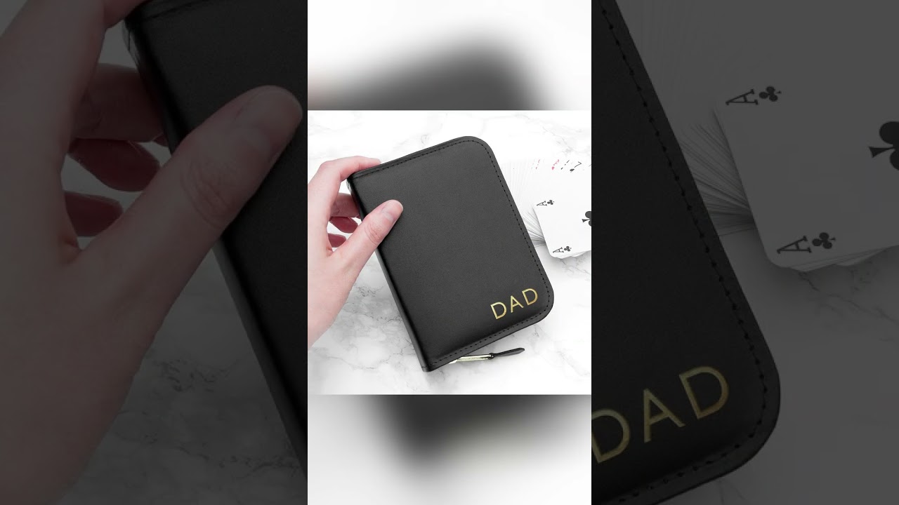 Best-seller: Personalised Leather Double Playing Card Case