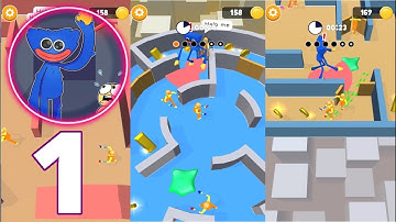 Huggy Wuggy Challenge Playtime - Gameplay Walkthrough Part 1 - Tutorial (iOS, Android)