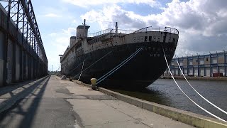 Touring the decks and interior of SS United States