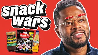 Patrice Evra Tries British And French Snacks | Snack Wars | @LADbible