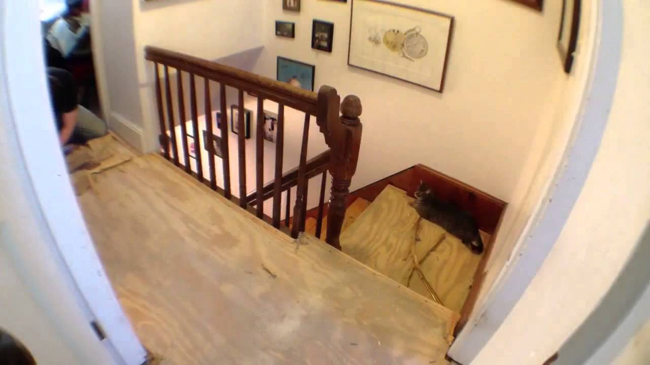 Upstairs hallway refurb, Part 1. - YouTube