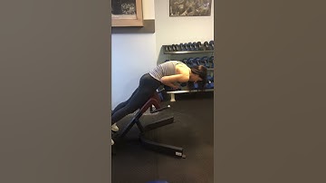 GLUTE FOCUSED Back Extension Exercise Demonstration Video
