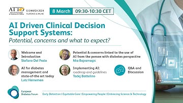 EUDF Session at ATTD 2024 in Florence - AI Driven Clinical Decision Support Systems