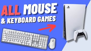 All Playstation 5 games that support Mouse and Keyboard (2022)