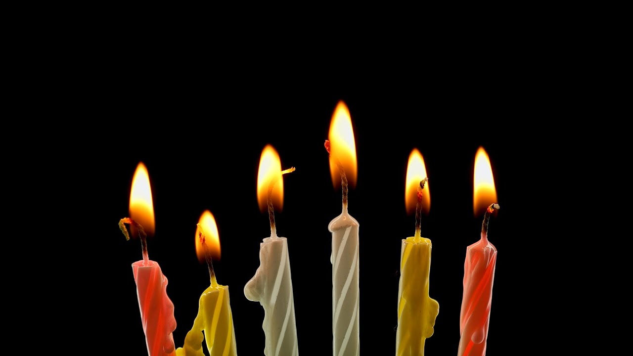 Six Birthday Candles Burning YouTube