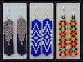 Odd Count Peyote Column Earrings