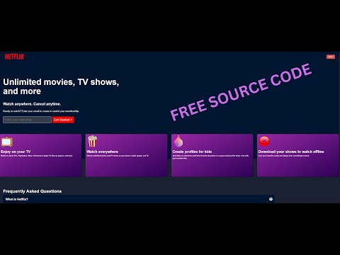 NETFLIX Clone with HTML, CSS & JAVASCRIPT for Beginners With Source Code  (New Version)