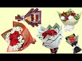 Top 5 wrapping flower tutorial  how to wrap a bouquet of flowers wrapping technique for beginners