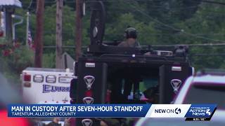 Man in custody after hours-long standoff in Tarentum