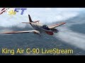 Flight brothers ft live stream 6  laminar king air c90b  seattle  san juan islands