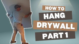 How to Hang Drywall Part 1- Home Addition 🏠🐓🛠️