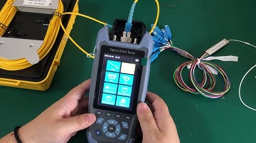 MINI OTDR Fiber Optic Reflectometer with 9 Functions VFL OLS OPM Event Map 24dB for 64km