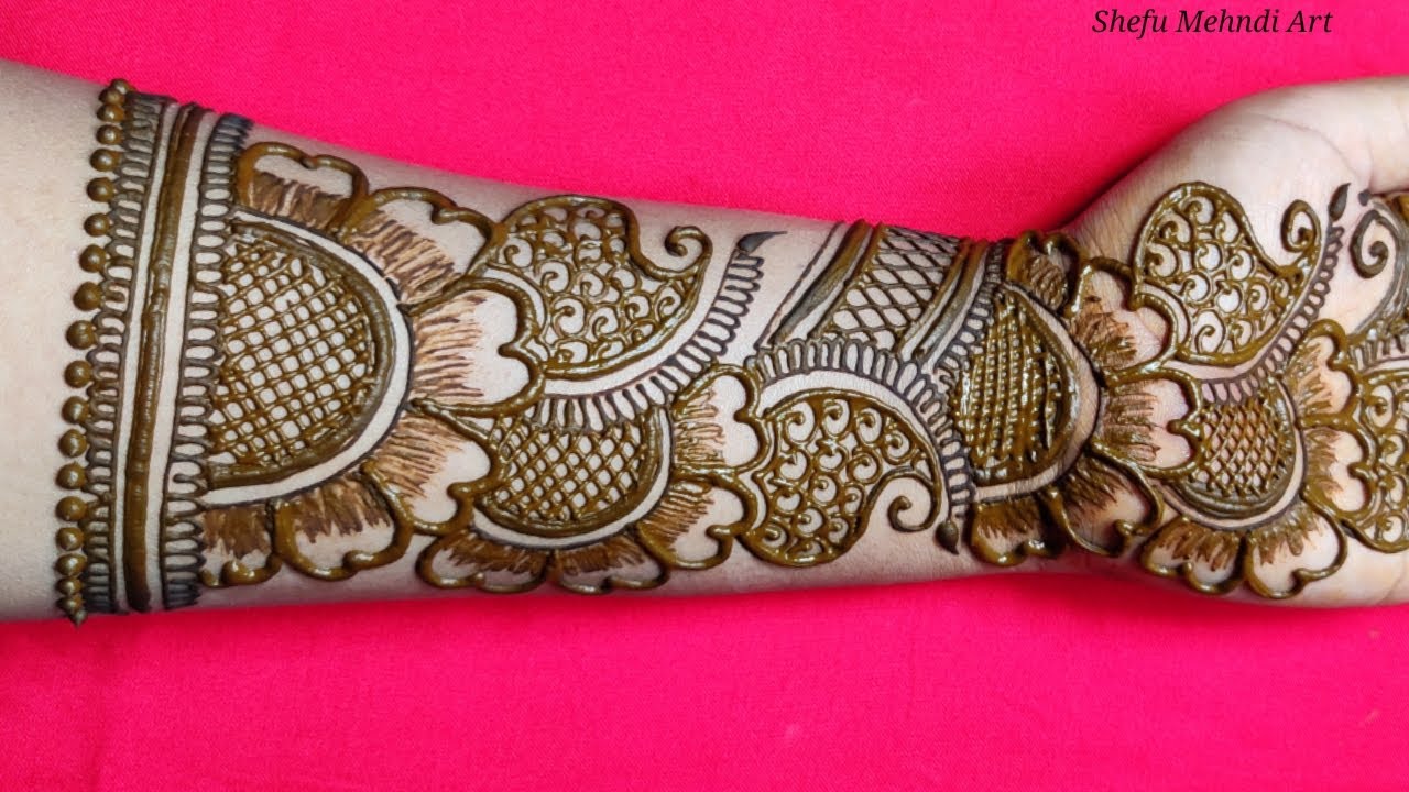 Latest easy & beautiful shaded arabic mehndi designs - YouTube