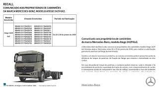 Recall Atego 2429 6x2