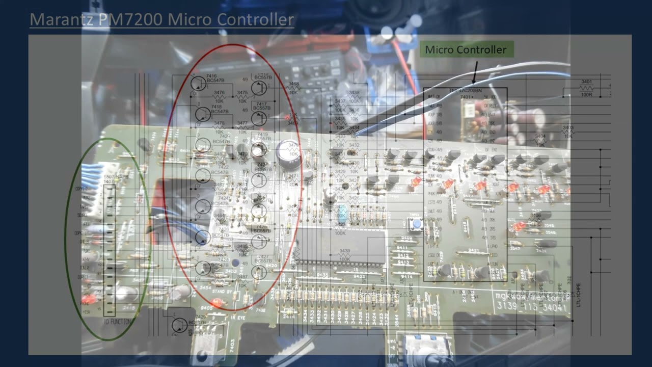 Ремонт усилителя Marantz PM7200 (с аудиоуроком)
