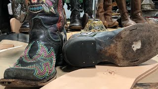 Cowgirl Boots Resole #cedarparktx #cowgirl #cowgirlboots #countrygirl #cedarparktx