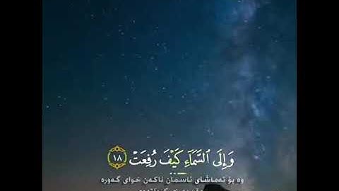 أفلا ينظرون إلى الإبل كيف خلقت تلاوة خاشعة خالد الجليل..ماشالله......