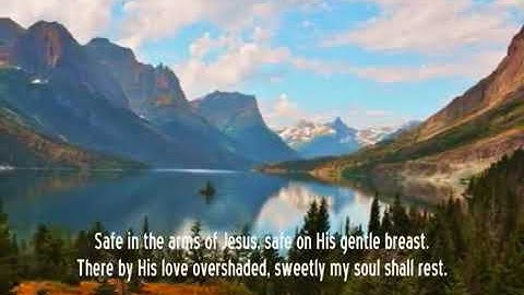 Lyrics safe in the arms of jesus