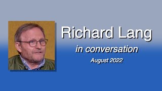 Richard Lang Aug 2022