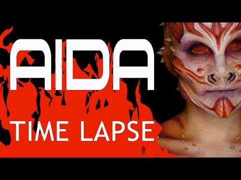 AIDA Fire Alien | RBFX Foam Latex Prosthetic | FX Makeup | Time Lapse