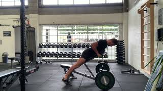 Prone Bench Row demonstration