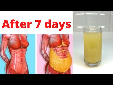 Drink this drink in the morning and after 7 days you will be shocked! All body fat is lost.