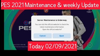 Again! PES 2021 Server Maintenance and weekly Update today. And New player coming update