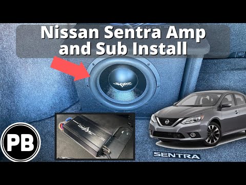 2013 – 2019 Nissan Sentra Amp and Sub Install