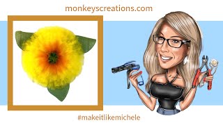 #makeitlikeMichele | Easy DIY Teddy Bear Sunflower Wreath | #howto