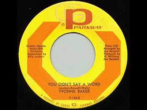 Yvonne Baker - You Didn`t Say a Word - 1966