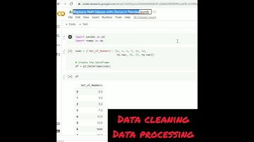 Replace NaN Values with Zeros - Data Cleaning With Pandas for Machine Learning