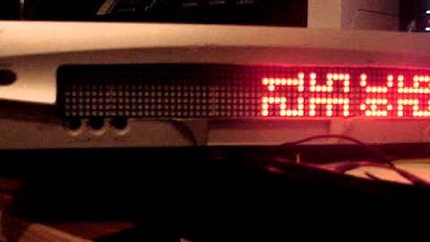 Arduino clock and 3208x2 displays in old STB