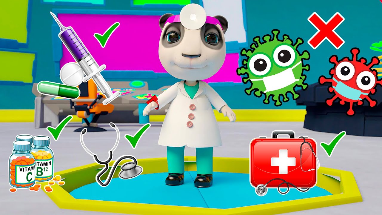⁣Super Doctor Panda | Super-Heróis Salva-Vidas | Desenho Animado | Dolly e Amigos