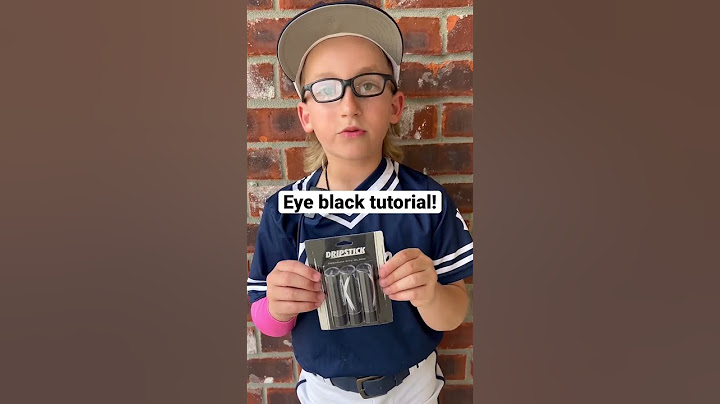 Eye black tutorial! #lathanthekidumpire #eyeblack #baseball