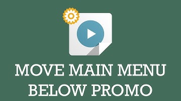 Customize JSN template video : Move main menu below promo