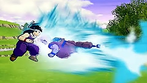 Kid Gohan Vs Krillin (Dragon Ball Z - Infinite World) (HD)