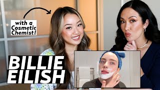 Billie Eilish's Nighttime Skincare Routine! Reacting with a Cosmetic Chemist | Susan Yara