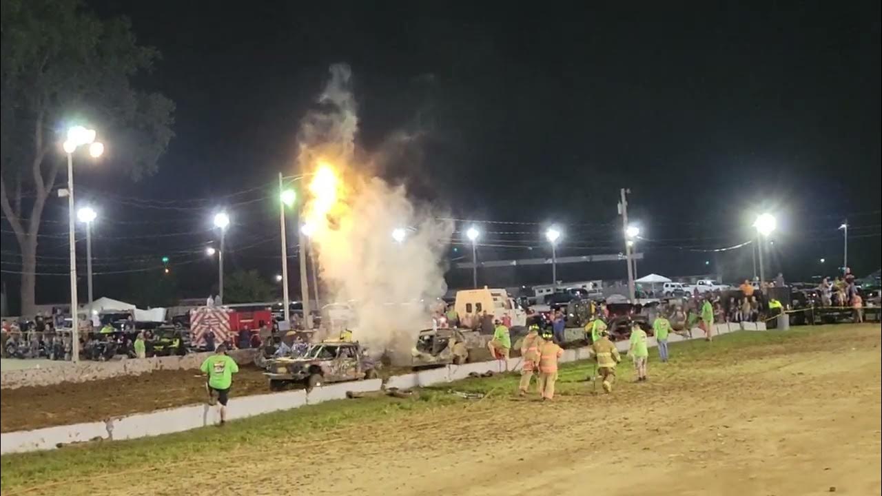 2023 Champaign County Ohio Fair Demolition Derby. Smash It FullSize Class. YouTube