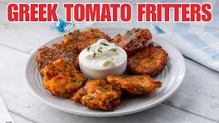 The Most Addictive Tomato Recipe from Santorini | Greek Tomato Fritters Domatokeftedes screenshot 1