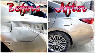 5 minutes में सीखे Damage कार को Repair करना | Lexus Car की Denting and Painting