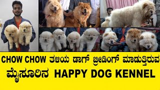 CHOW CHOW ತಳಿಯ ಡಾಗ್ ಬ್ರೀಡಿಂಗ್ ಮಾಡುತ್ತಿರುವ ಮೈಸೂರಿನ HAPPY DOG KENNEL|..CHOW CHOW DOGS BREEDING