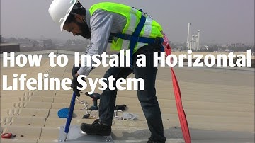 How to Install a Horizontal Lifeline System, Roof Safety and Fall Protection,