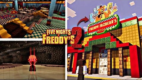 I Built The FNaF 2 MOVIE Map In Minecraft Bedrock!! | CUSTOM MADE Map Showcase