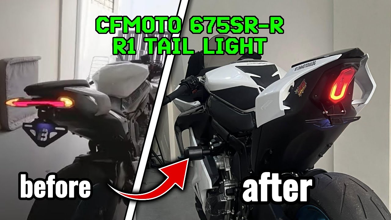 CFMOTO 675SR-R | R1 TAIL LIGHT INSTALL #cfmoto675srr  #675srr