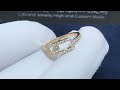 Messika move uno diamond ring 18k yellow goldnature diamond vs g