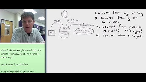 Advanced Mole Calculations - Example #2 - Mr Pauller