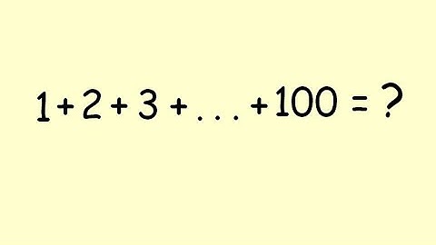 Summation  1 - Part 1.  The sum  1+2+3+...+100 as Gauss solved it.