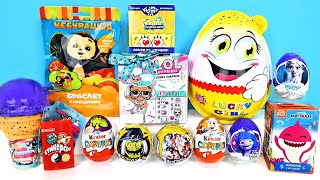 Сюрприз Mix! Lol Present Surprise, Чебурашка, Губка Боб, Smooshy Mushy Unboxing Kinder Surprise