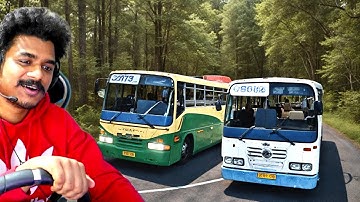 KSRTC KERALA BUS RACE IN DANGEROUS ROADS 🔥 | LOGITECH G29 @RANDOM_GTV